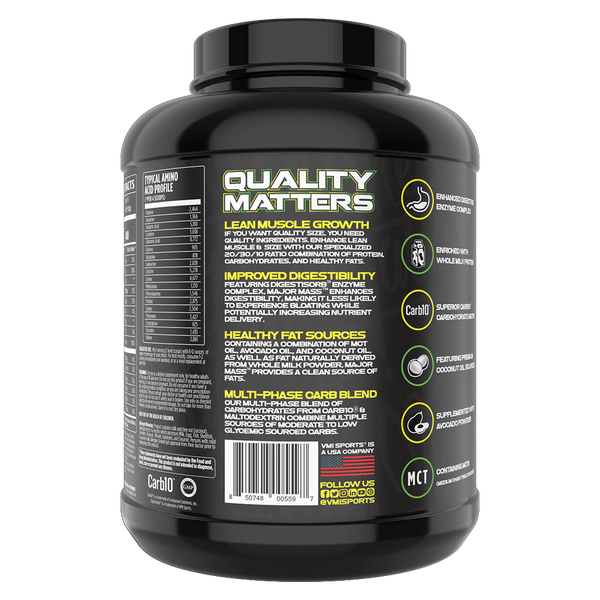 www.vmisports.com Protein MAJOR MASS™ Lean Mass Gainer