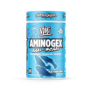 Aminogex Blue Shark Gummy flavor EAA BCAA Hydration Powder