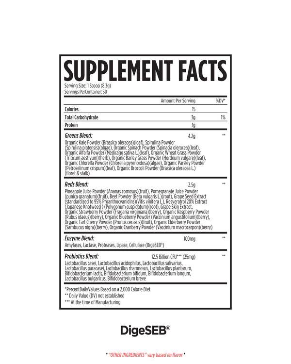 All Natural Greens + Reds Superfoods