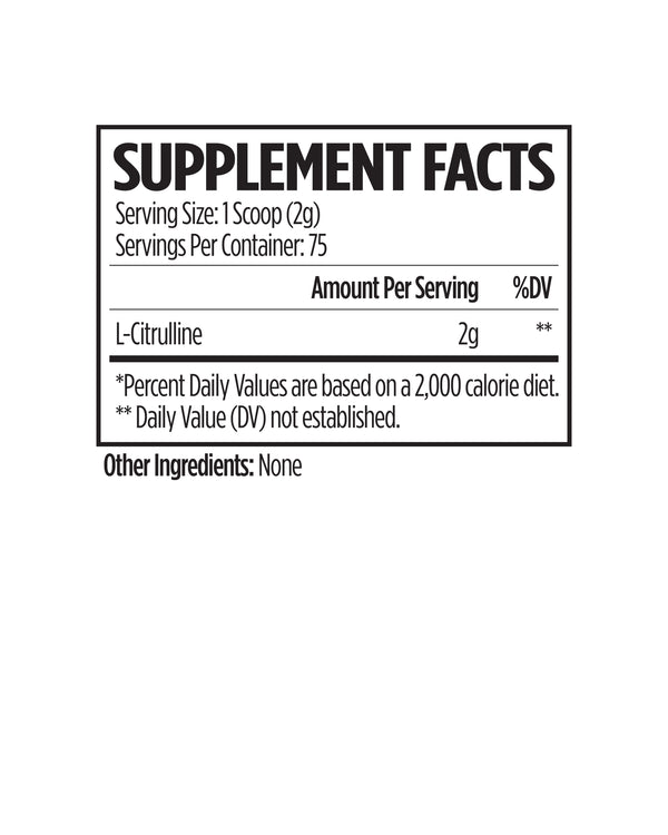 L-Citrulline Nitric Oxide Pump Support